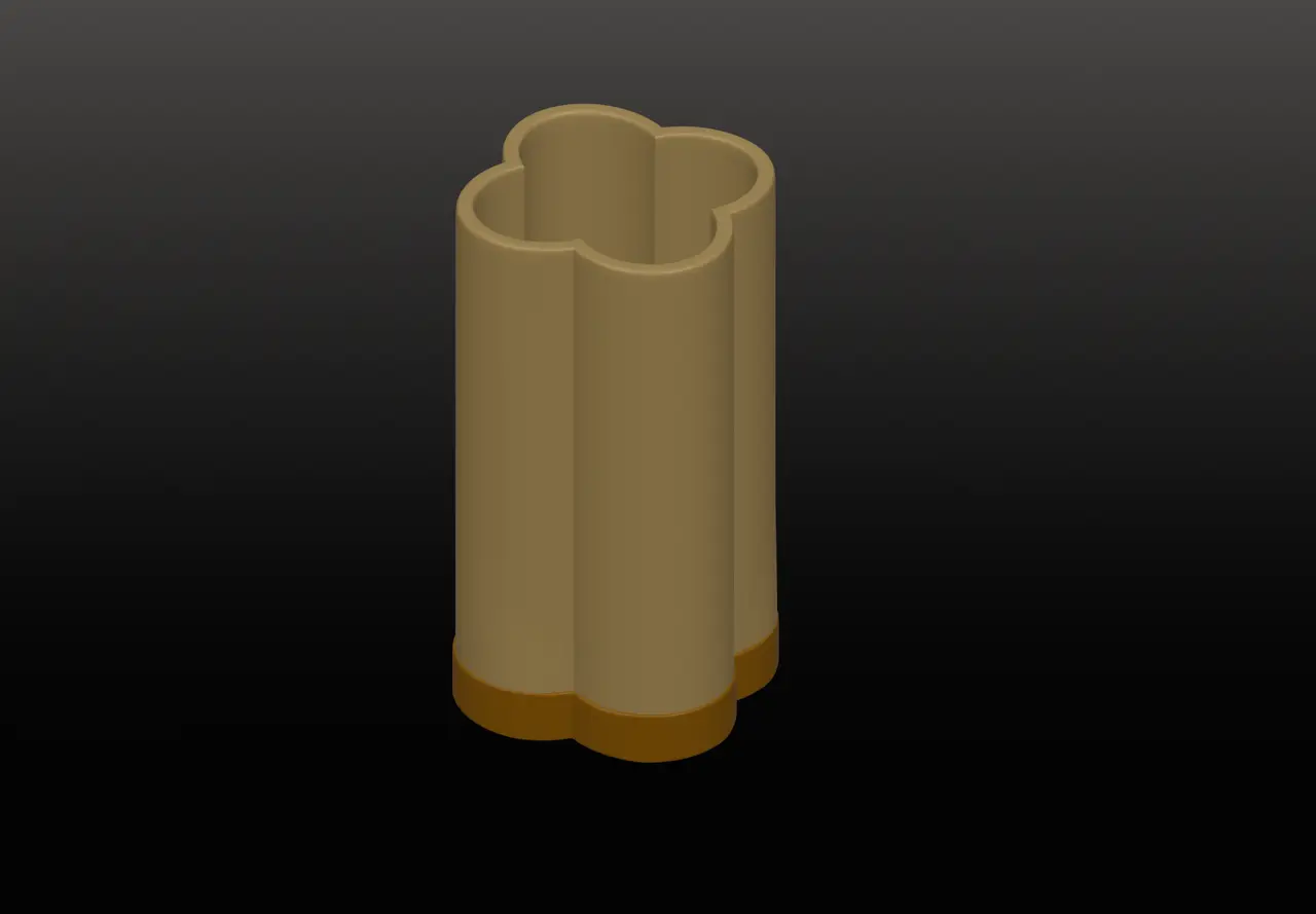 Modern Cloud / Clover Minimalist Decorative Vase — modelo 3D