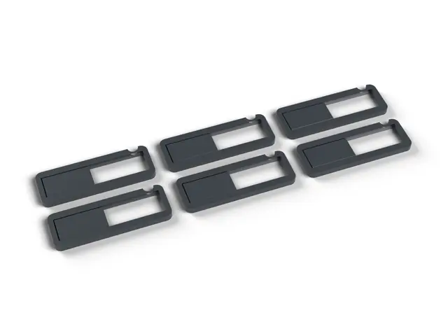 Webcam Cover - Print in Place Sliding Privacy Shutter for Laptops and Monitors, 6 Pack (OpenSCAD) — modelo 3D