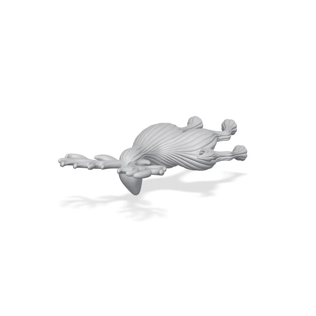 Elegant Fluted Reindeer Sculpture — modelo 3D