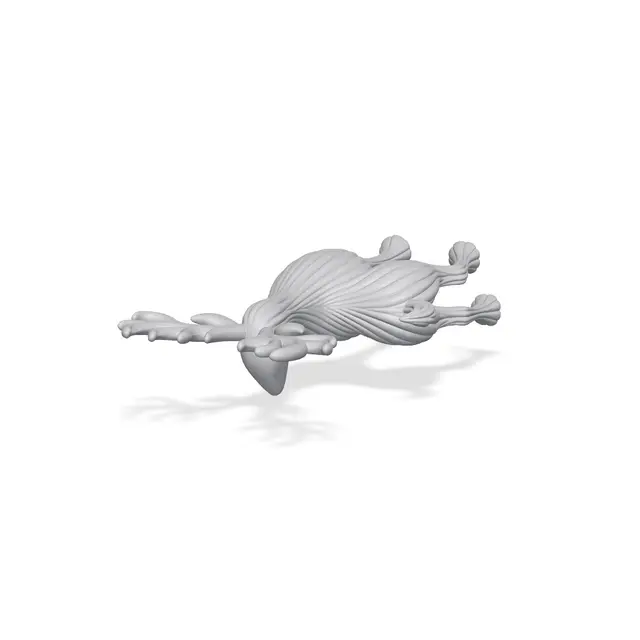 Elegant Fluted Reindeer Sculpture — modelo 3D
