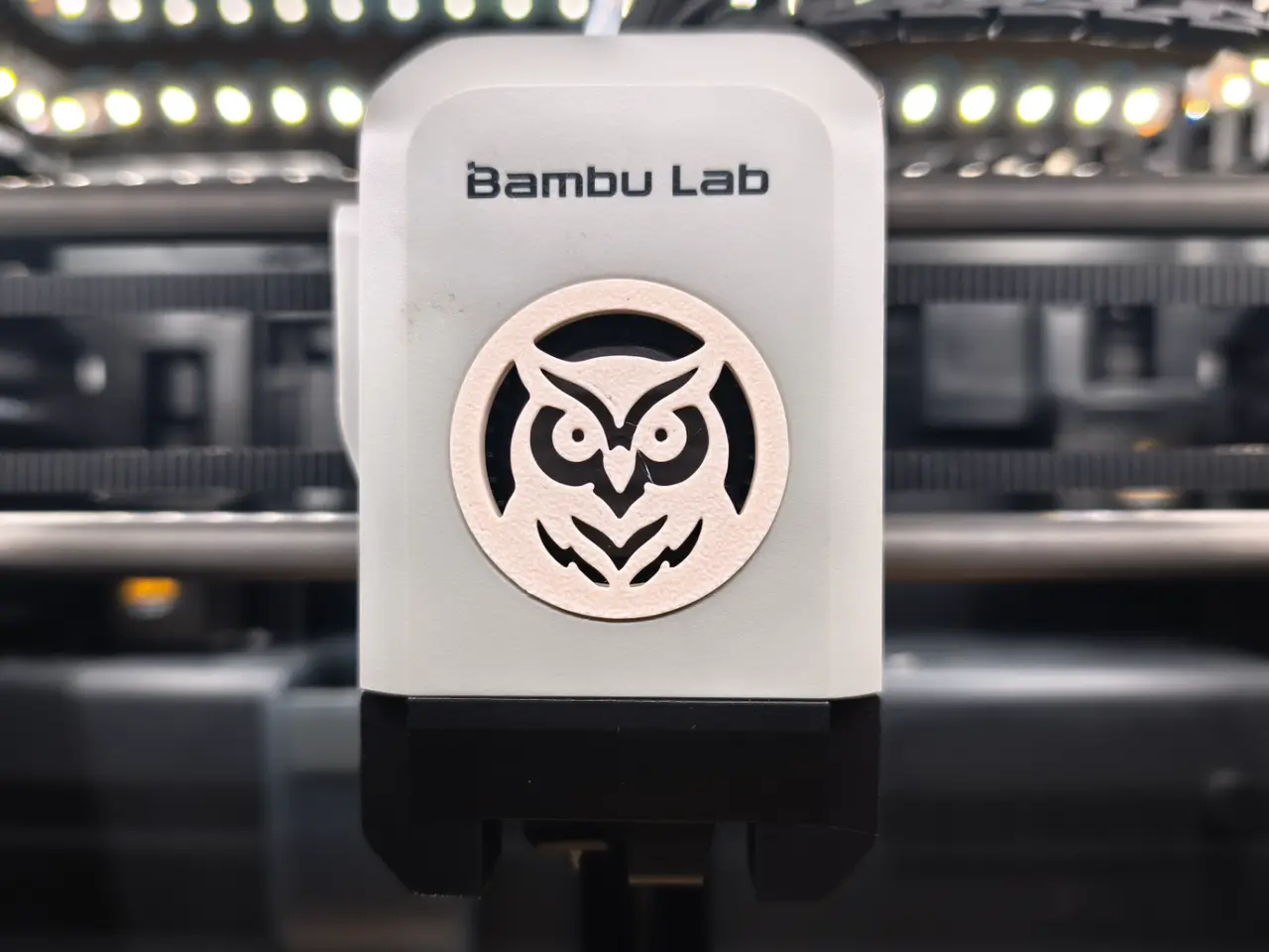 Owl fan cover for X1C - P1S - P1P - X2D - P2S — modelo 3D