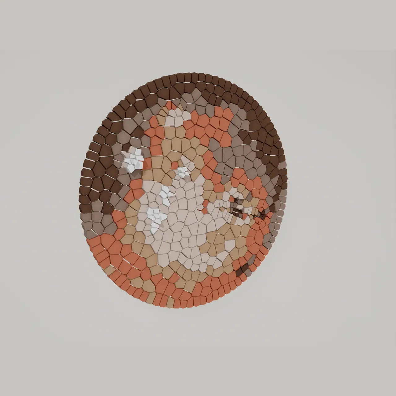 Mars — Printable Planetary Relief in 503 Parts (NASA MOLA) — modelo 3D