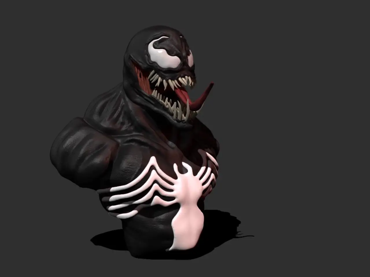 Venom bust — modelo 3D