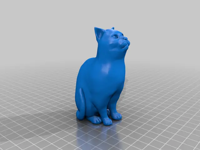Schrodinky: British Shorthair Cat Sitting In A Box(single extrusion version) — modelo 3D