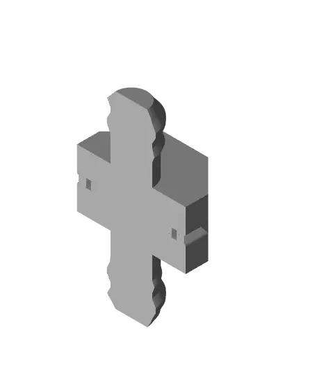 9 mm Small Thread, Small Flat Head, Shank Folded-Bolt — modelo 3D