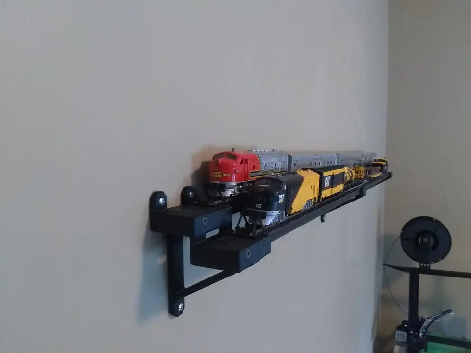 Wall Brackets for HO Scale Train Display — modelo 3D