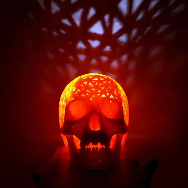 Halloween skull lamps — modelo 3D