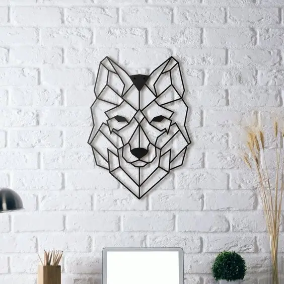 Wolf Wall Sculpture 2D — modelo 3D