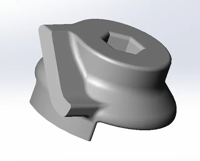 Stretch belt mounting tool for Peugeot/Citroen water pump — modelo 3D