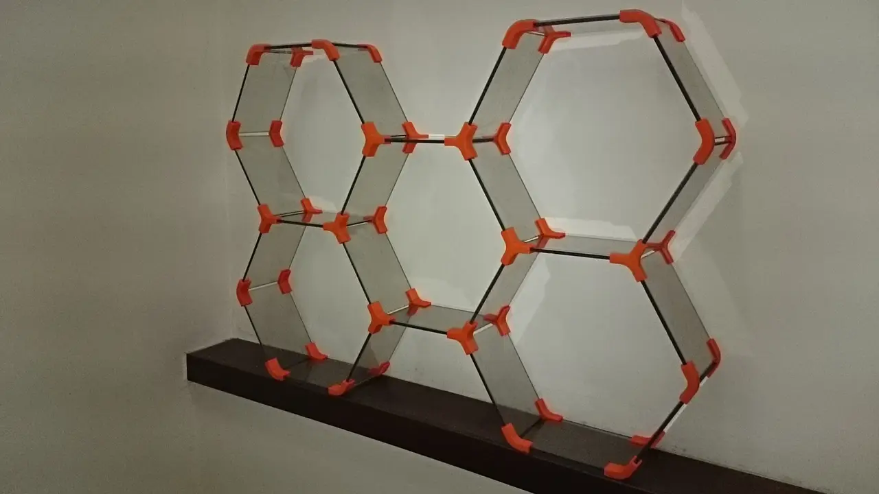 Hex Shelf — modelo 3D