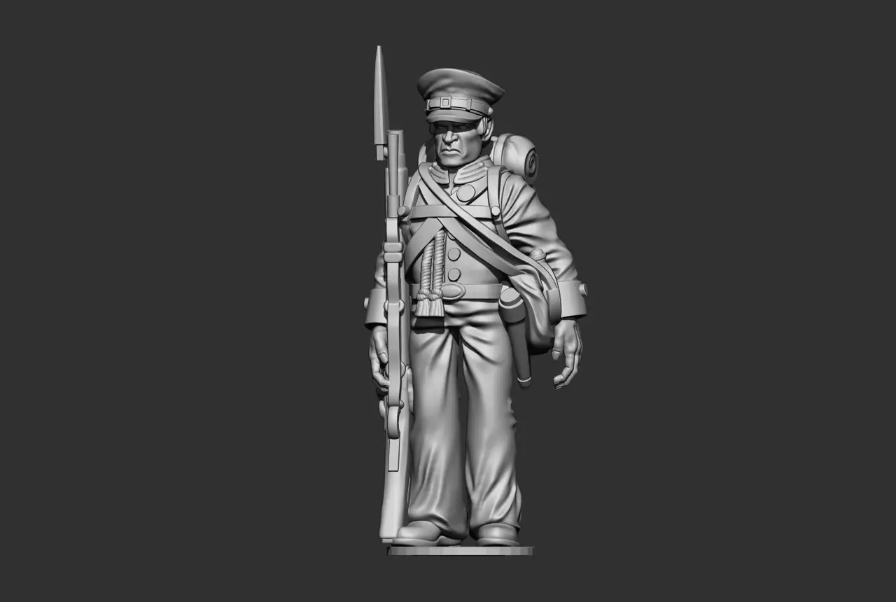 Free Figure USA infantry Mexican-American War — modelo 3D