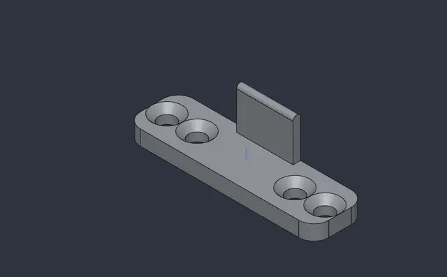 Letch plate for push lock (forster) — modelo 3D