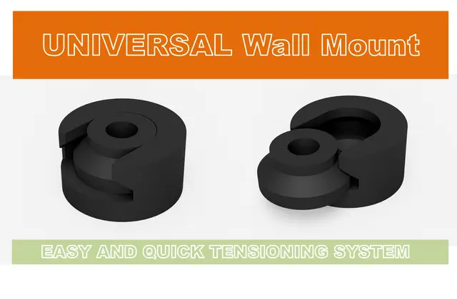 Universal Wall Mount - round — modelo 3D