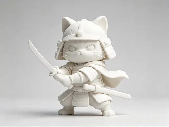 猫猫武士 迷你模型 — modelo 3D