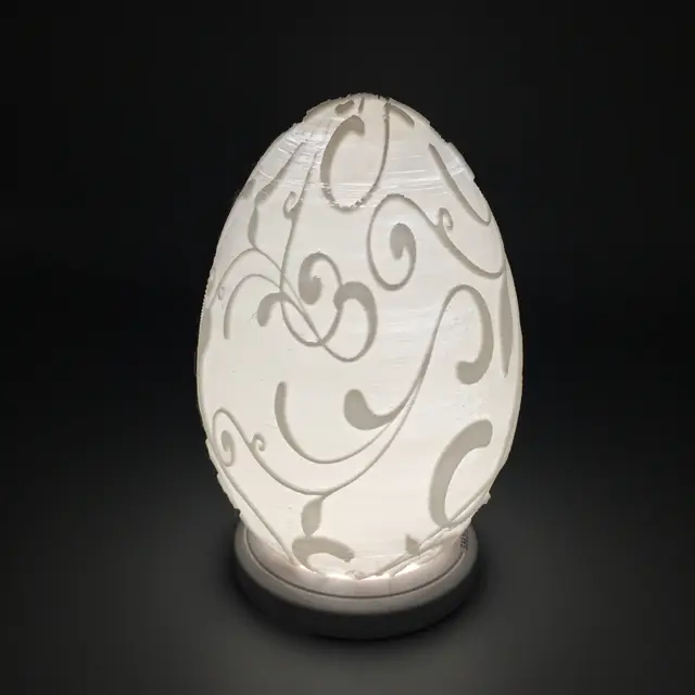 Floral Easter Egg Lamp — modelo 3D