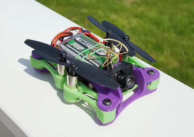 Foldable Brushed Microquad — modelo 3D
