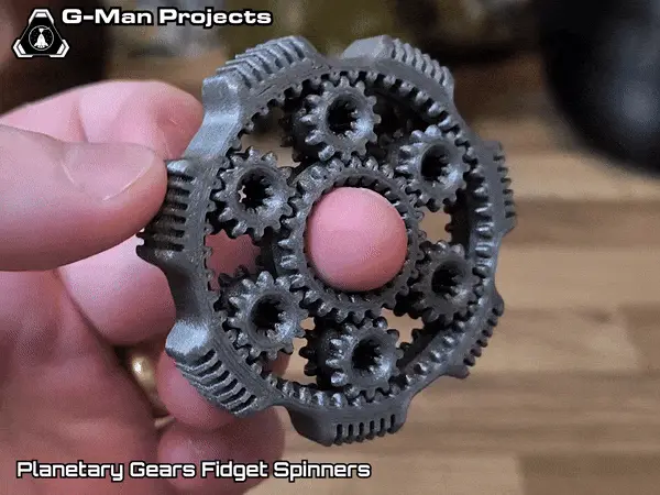 Planetary Gears Finger Fidget Spinners — modelo 3D