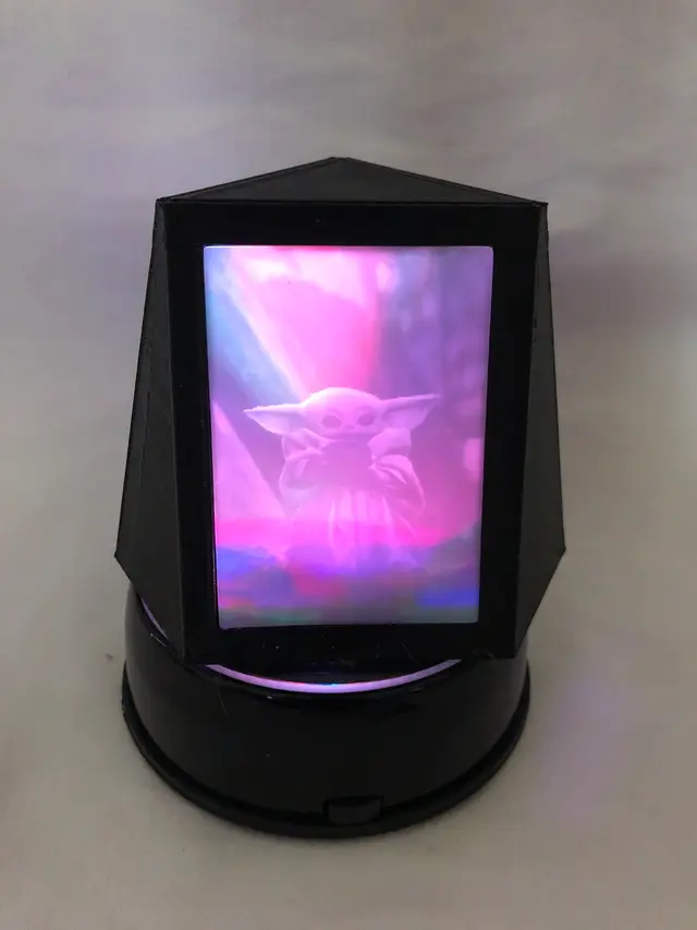 Three-sided Lithophane Hologram Custom Photo/Picture Display — modelo 3D