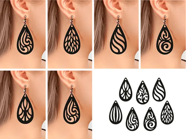 Drop Earrings — modelo 3D