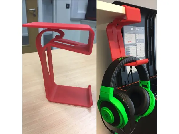 HEADPHONE STAND FOR A DESK OR SHELF — modelo 3D
