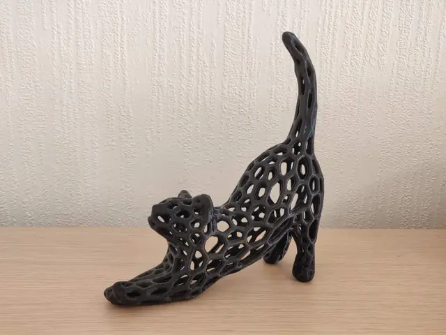 Cat Stretch Voronoi Remix — modelo 3D