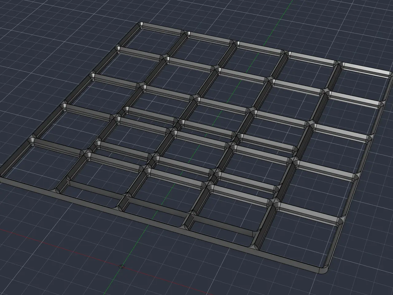 Baseplate Gridfinity_ 5x5 — modelo 3D