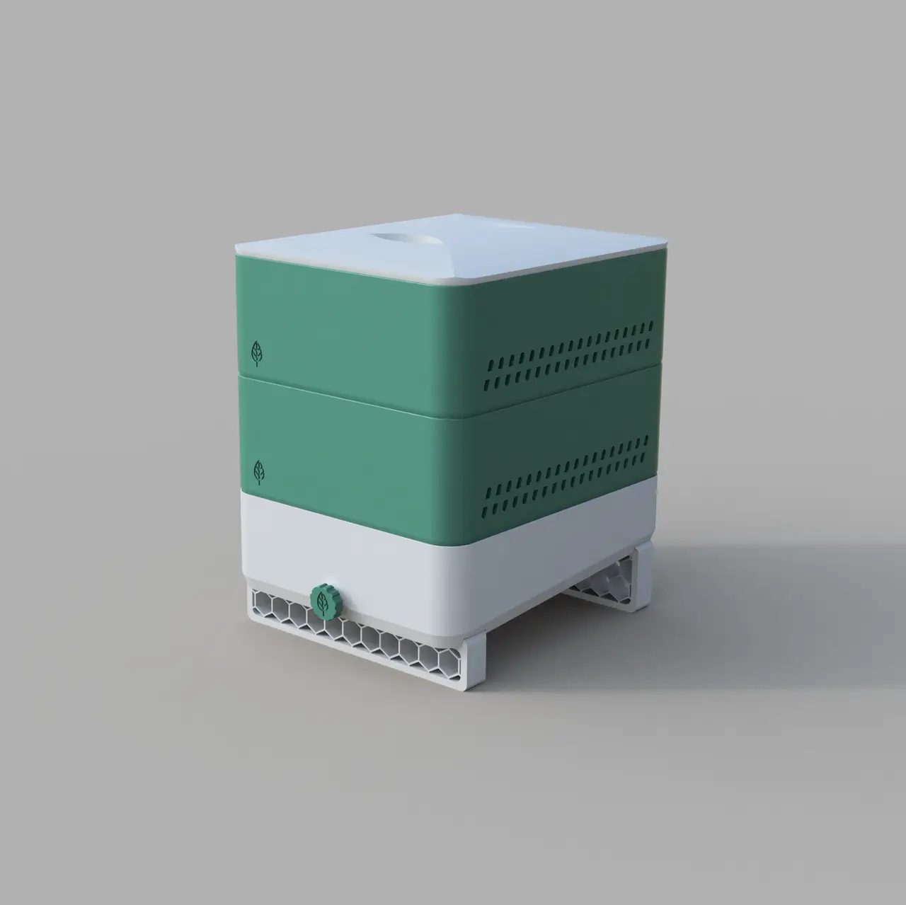 Small fully-printable modular Vermicomposter — modelo 3D