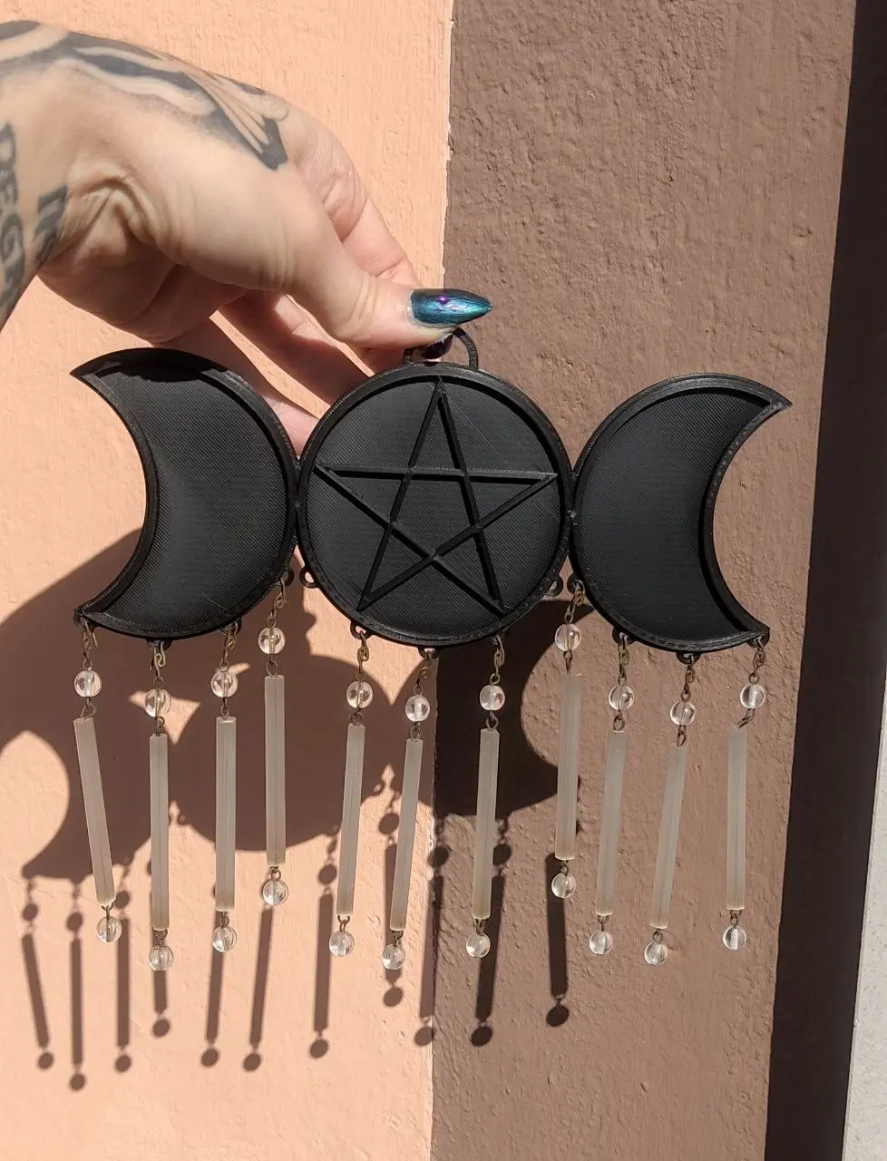 Pentagram in triple moon — modelo 3D