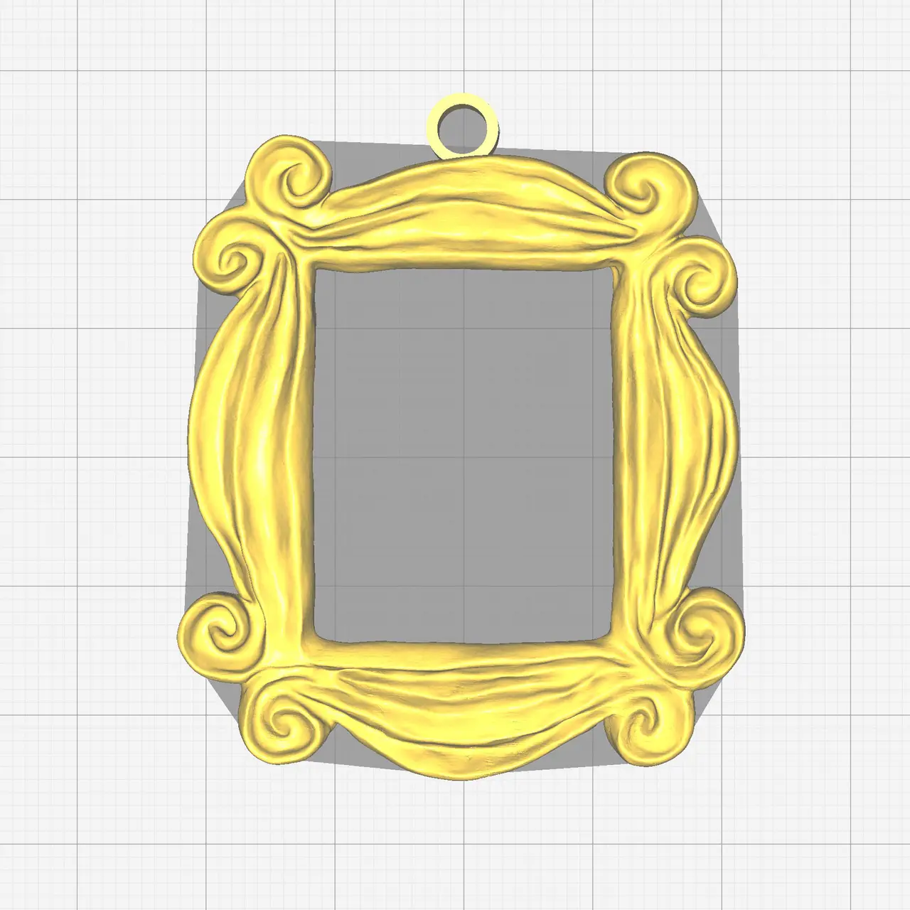 Friends Peephole Frame Keychain — modelo 3D