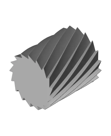 Twisted Pencil Cup, (vase mode & shelled) — modelo 3D