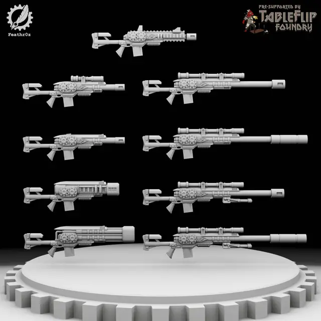 Aurora Vanguard - Weapon free Sample — modelo 3D