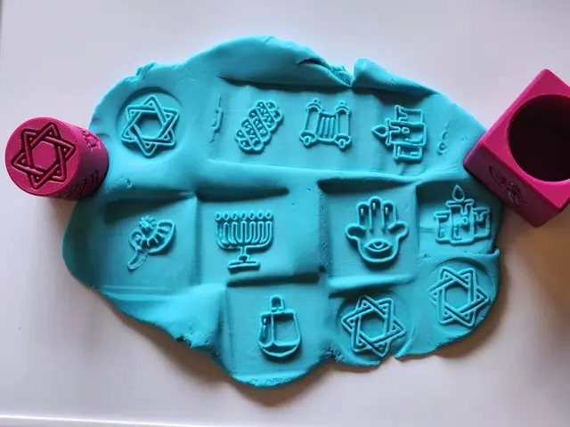 Fidget Stamp and Roller Cube | Hanukkah — modelo 3D