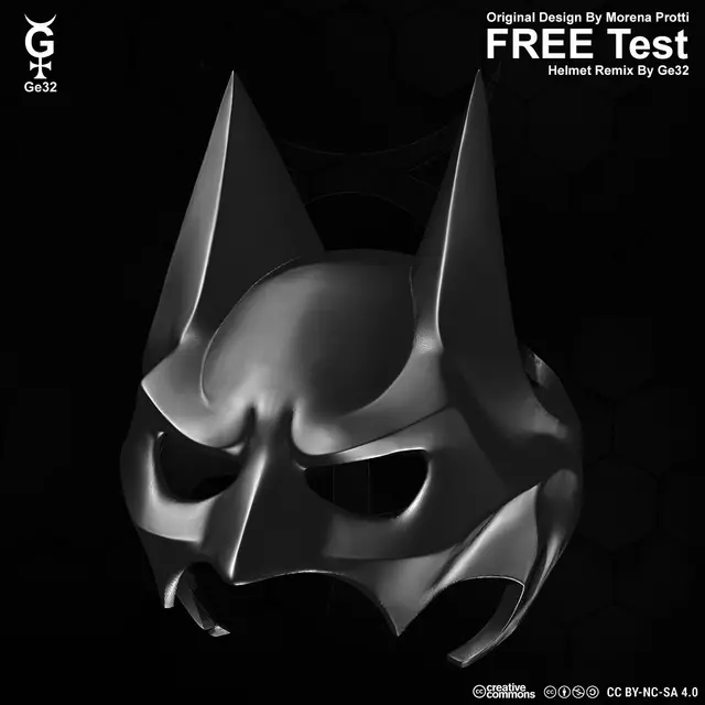 BAT CAT (FREE SIZE TEST) - Helmet — modelo 3D