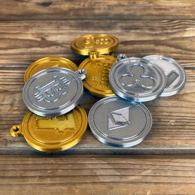 Crypto Keychains — modelo 3D