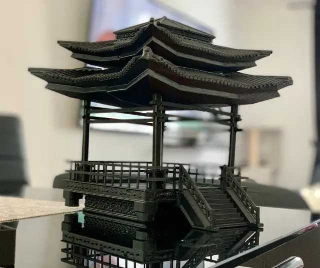 Asian modular small temple — modelo 3D