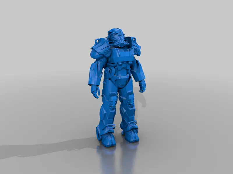 'wearable' T60b Power Armor from Fallout 4 Brotherhood of Steel — modelo 3D