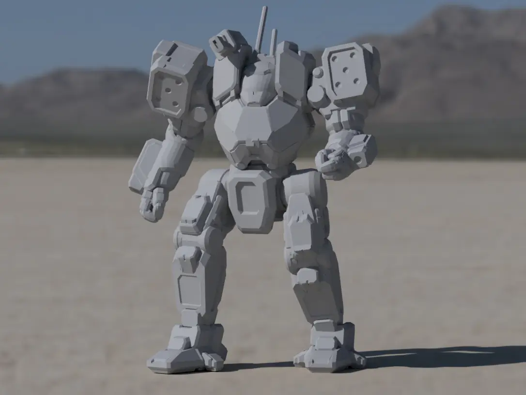ACH-Prime Arctic Cheetah for Battletech — modelo 3D