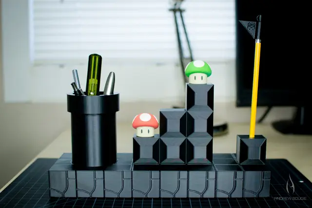 Super Mario Pen/Pencil Holder — modelo 3D