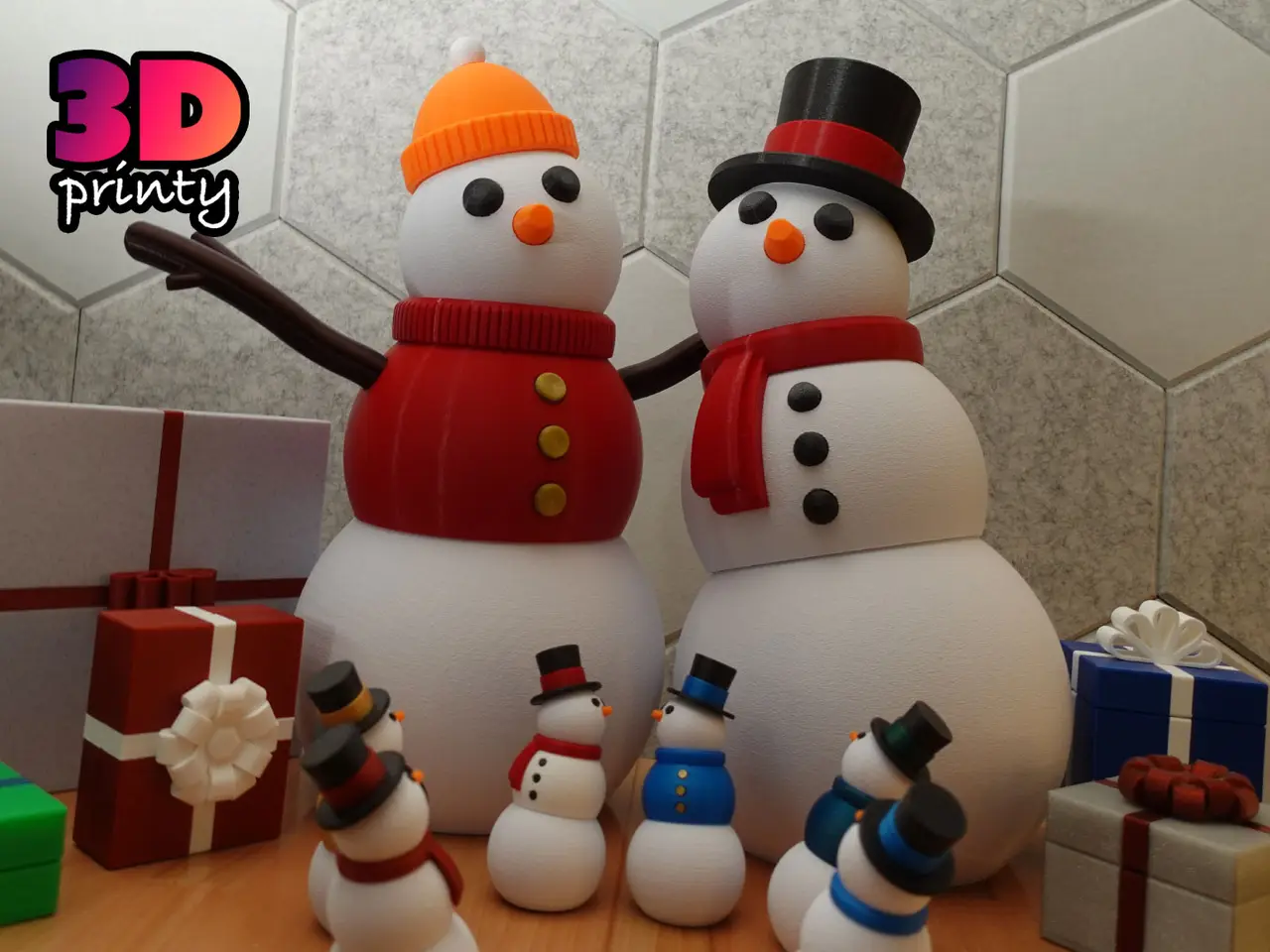 Giant Snowman Fidget — modelo 3D