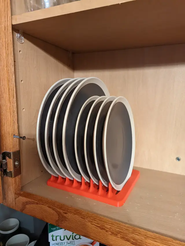 Cabinet Dinner Plate Rack organizer — modelo 3D