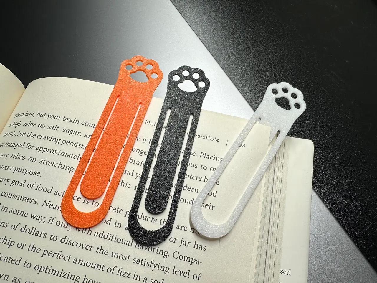Cat paw Bookmark — modelo 3D