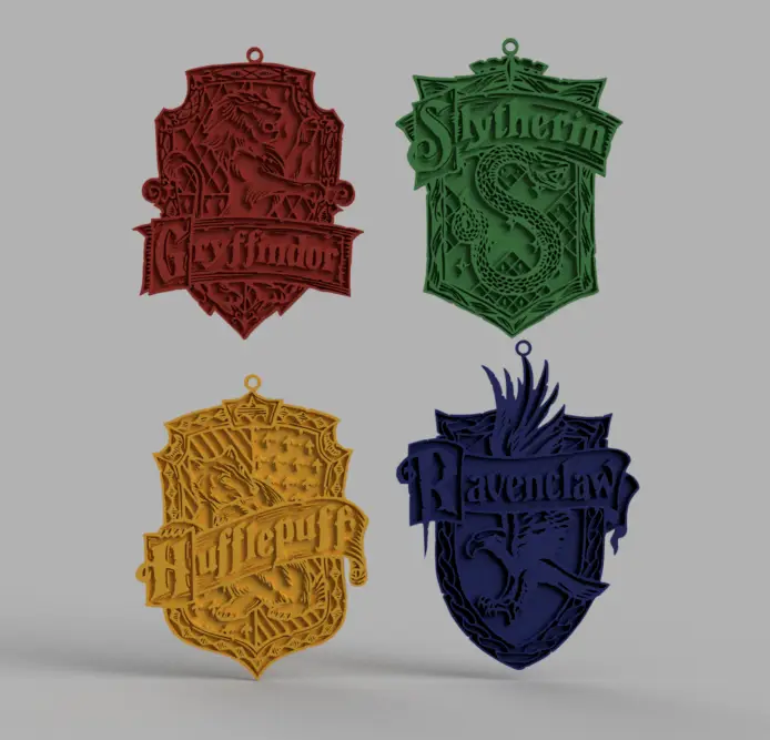 Harry Potter ornaments / pendants — modelo 3D