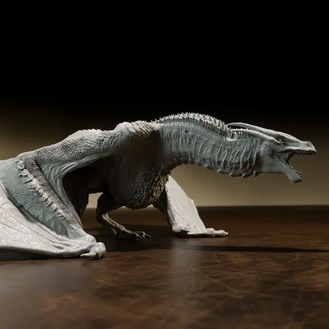 Syrax dragon fan art - pre supported - FREE model — modelo 3D