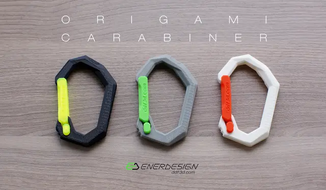 Origami Carabiner by ddf3d.com — modelo 3D