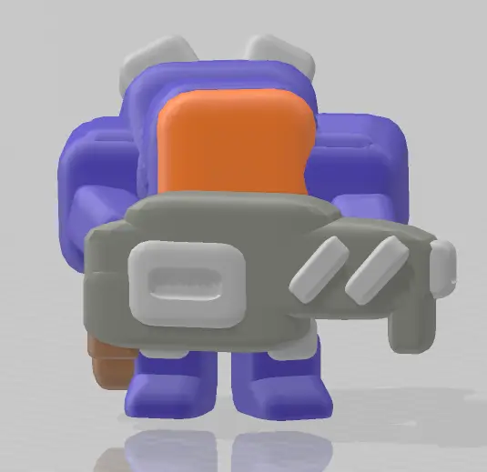Minimalist Sci-Fi Space Infantry Squad – 6mm / 10mm / 15mm Epic Scale — modelo 3D