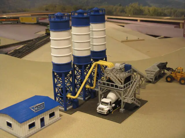 HO Scale Concrete Factory — modelo 3D