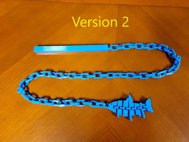 Cat toy with articulated fish! — modelo 3D