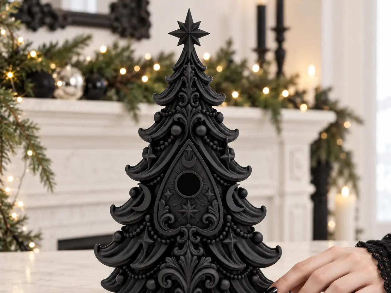 Goth Christmas Yule Ouija planchette Tree Decor — modelo 3D