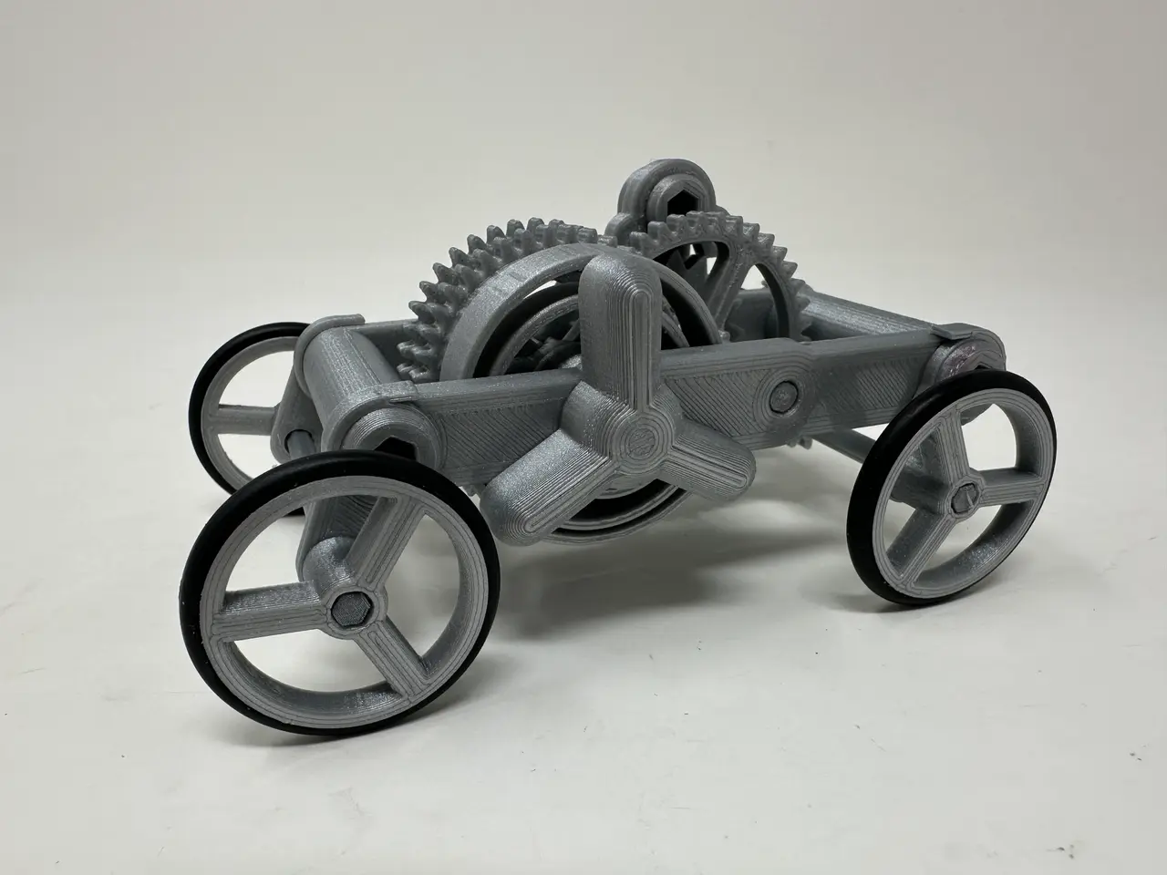 Runaway Escapement Mechanism With Optional Windup Car — modelo 3D