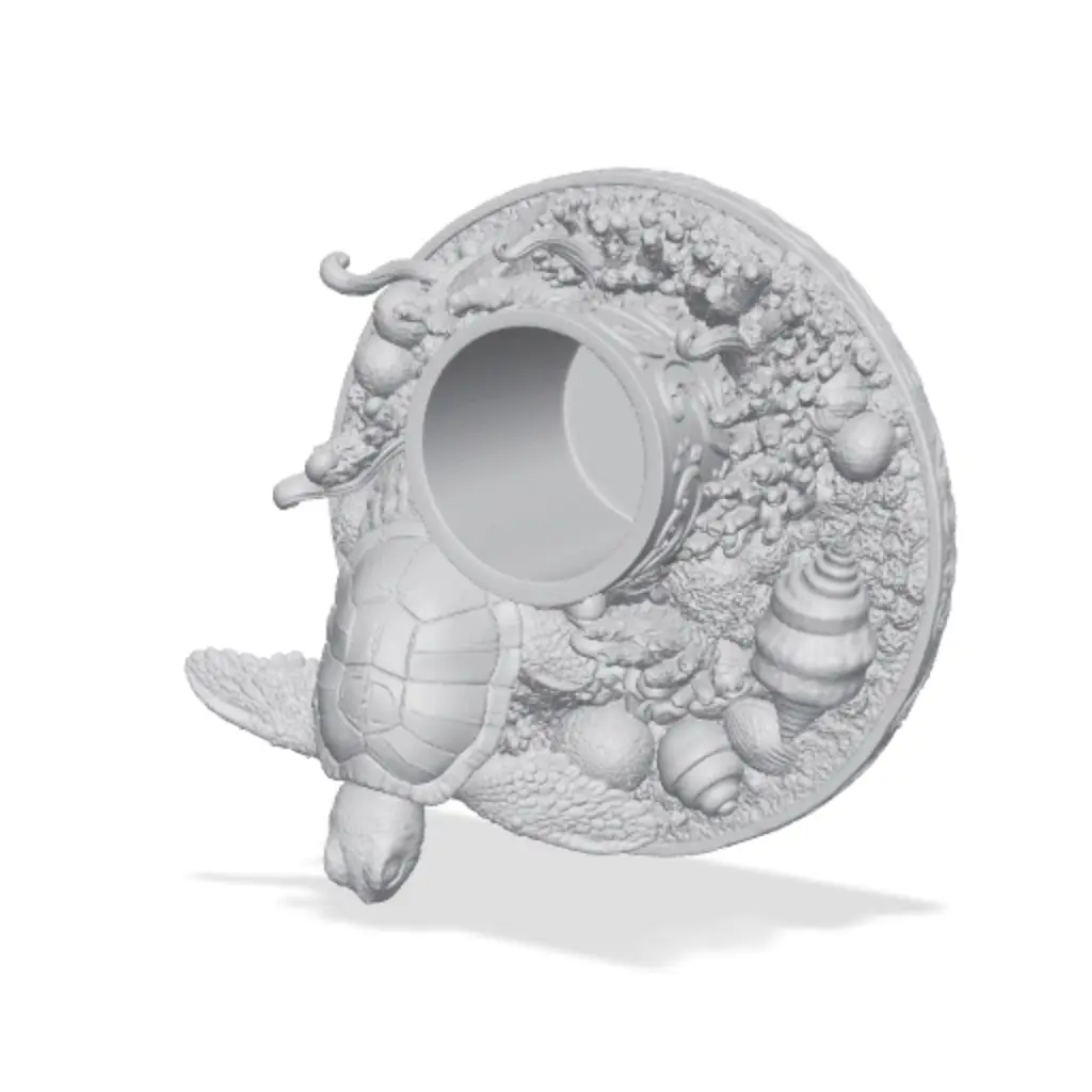Sea Turtle Ocean Reef Planter — modelo 3D